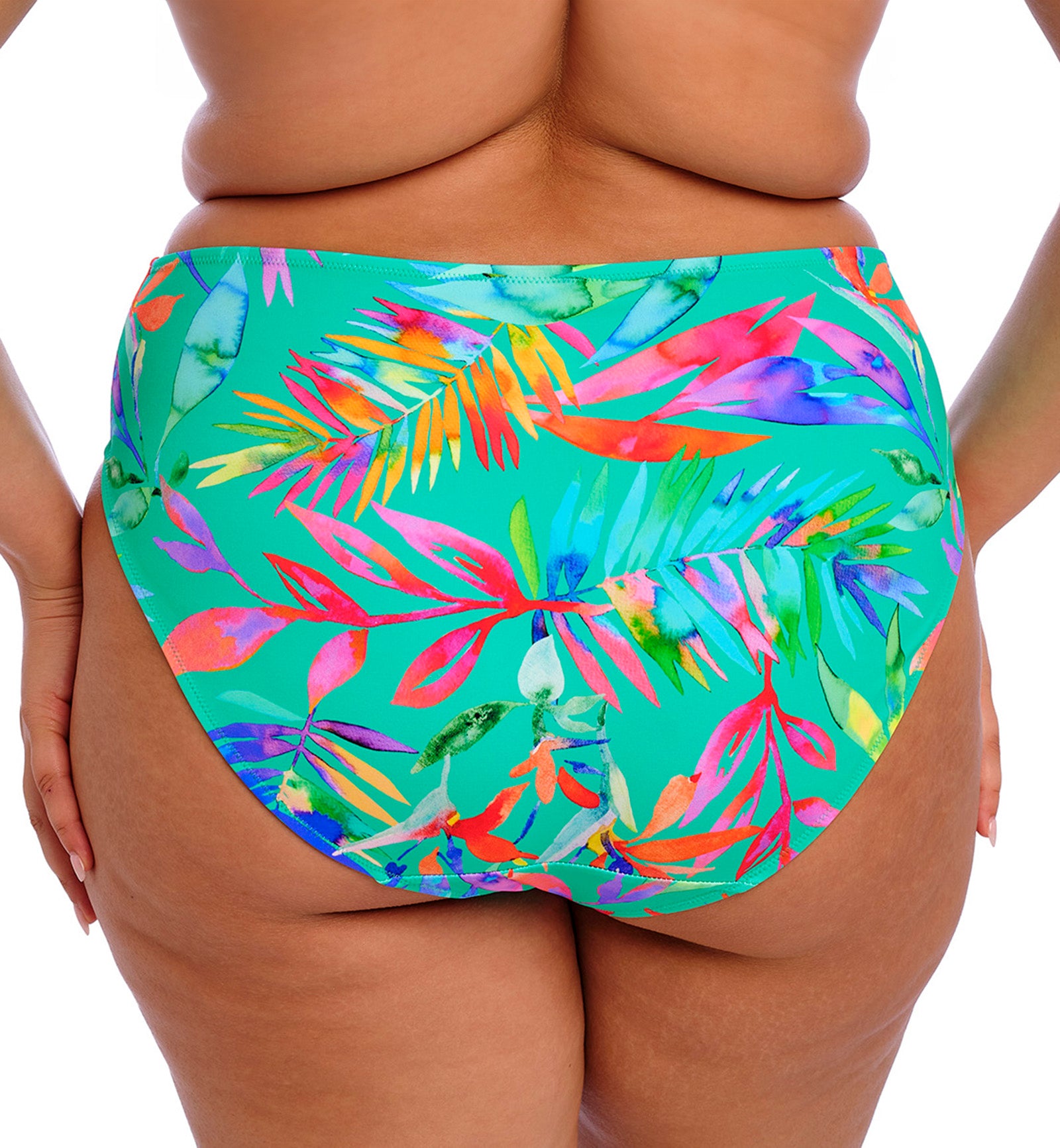 Elomi Toyama Tides Mid Rise Swim Brief (ES802272),UK 12,Jade - Jade,UK 12