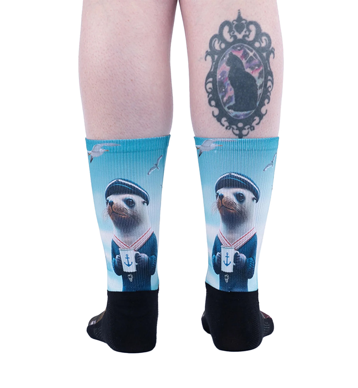 SOCK it to me Athletic Printed Performance Crew Socks (AP0013),Knot Your Average Sailor - Knot Your Average Sailor,One Size