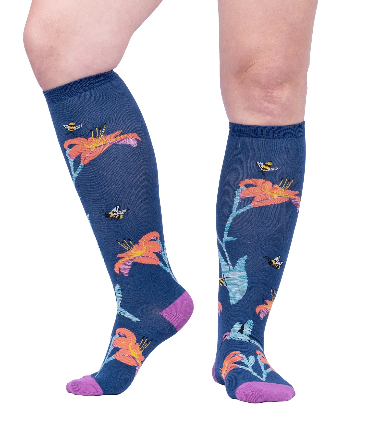 SOCK it to me Unisex Knee High Socks (F0602),Hmmmmmingbird - Hmmmmmingbird,One Size