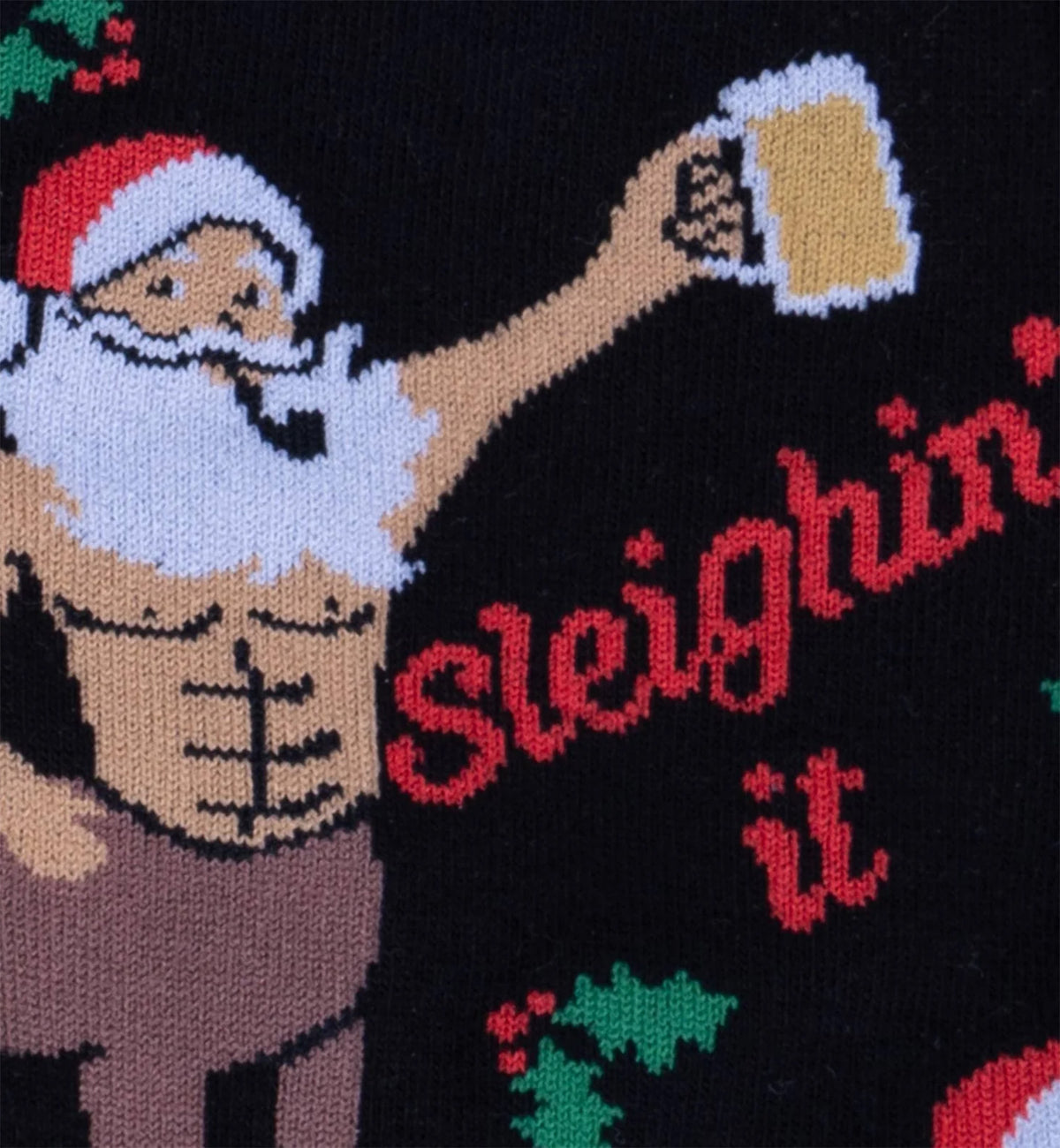 SOCK it to me Men's Crew Socks (mef0476),Sleighin' It - Sleighin' It,One Size