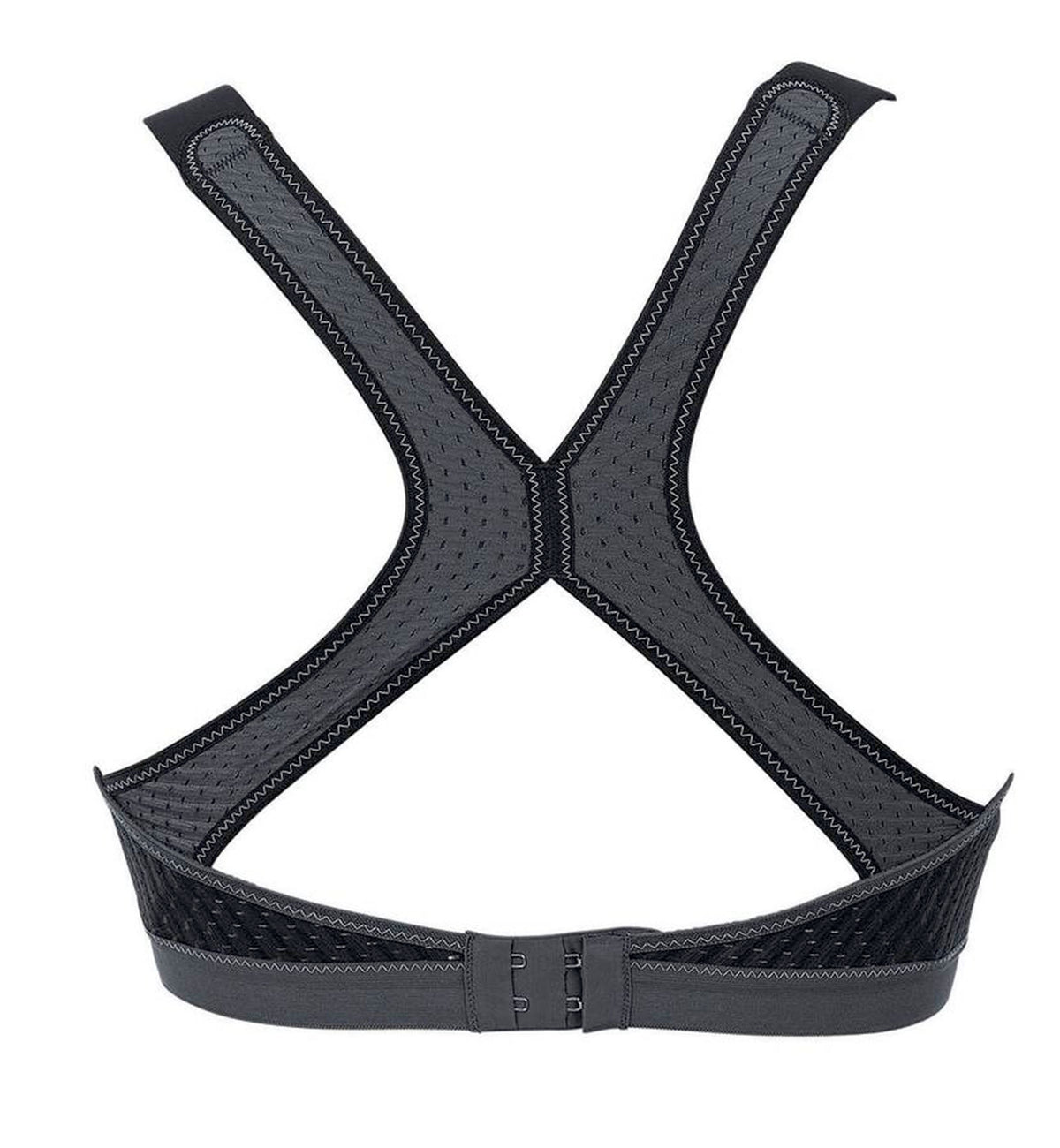 Anita Dynamix Star Max Support Softcup Sports Bra (5537),32B,Black/Anthracite - Black/Anthracite,32B