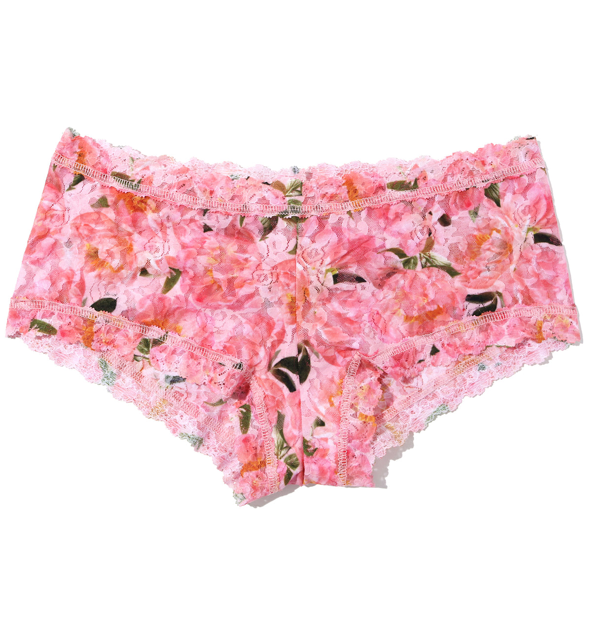 Hanky Panky Signature Lace Printed Boyshort (PR4812P),XS,Dancing Petals - Dancing Petals,XS