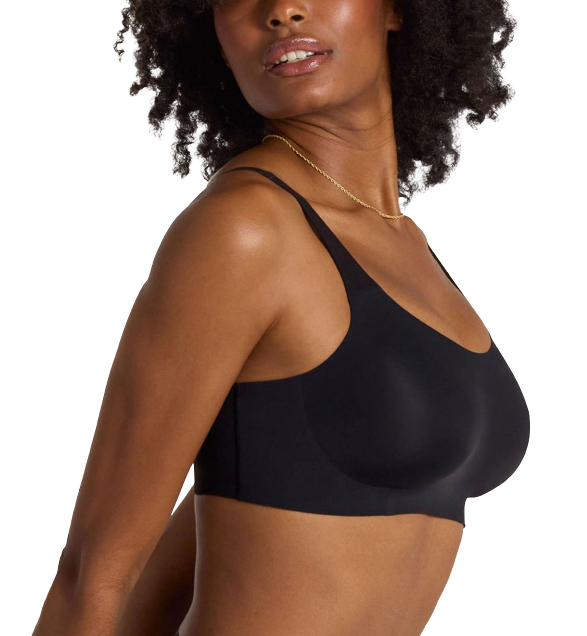 Evelyn & Bobbie STRUCTURED SCOOP Bralette (1801),Small,Black - Black,Small