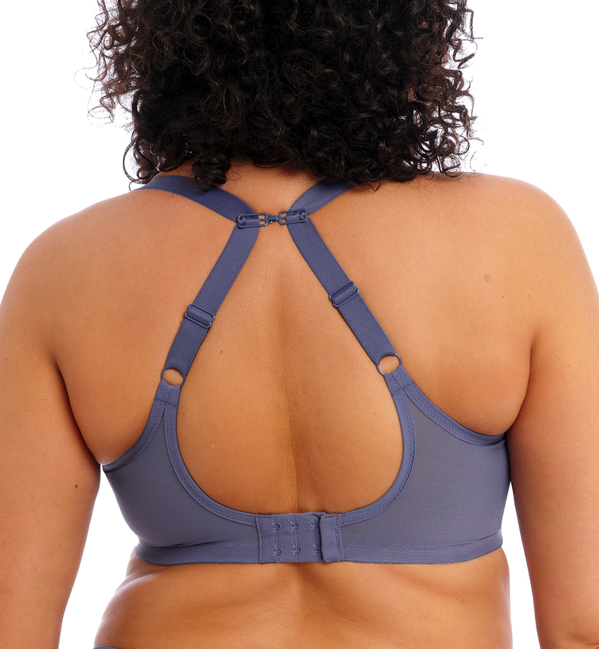 Elomi Matilda Banded Plunge Underwire Bra (8900),32JJ,Denim Daisy - Denim Daisy,32JJ