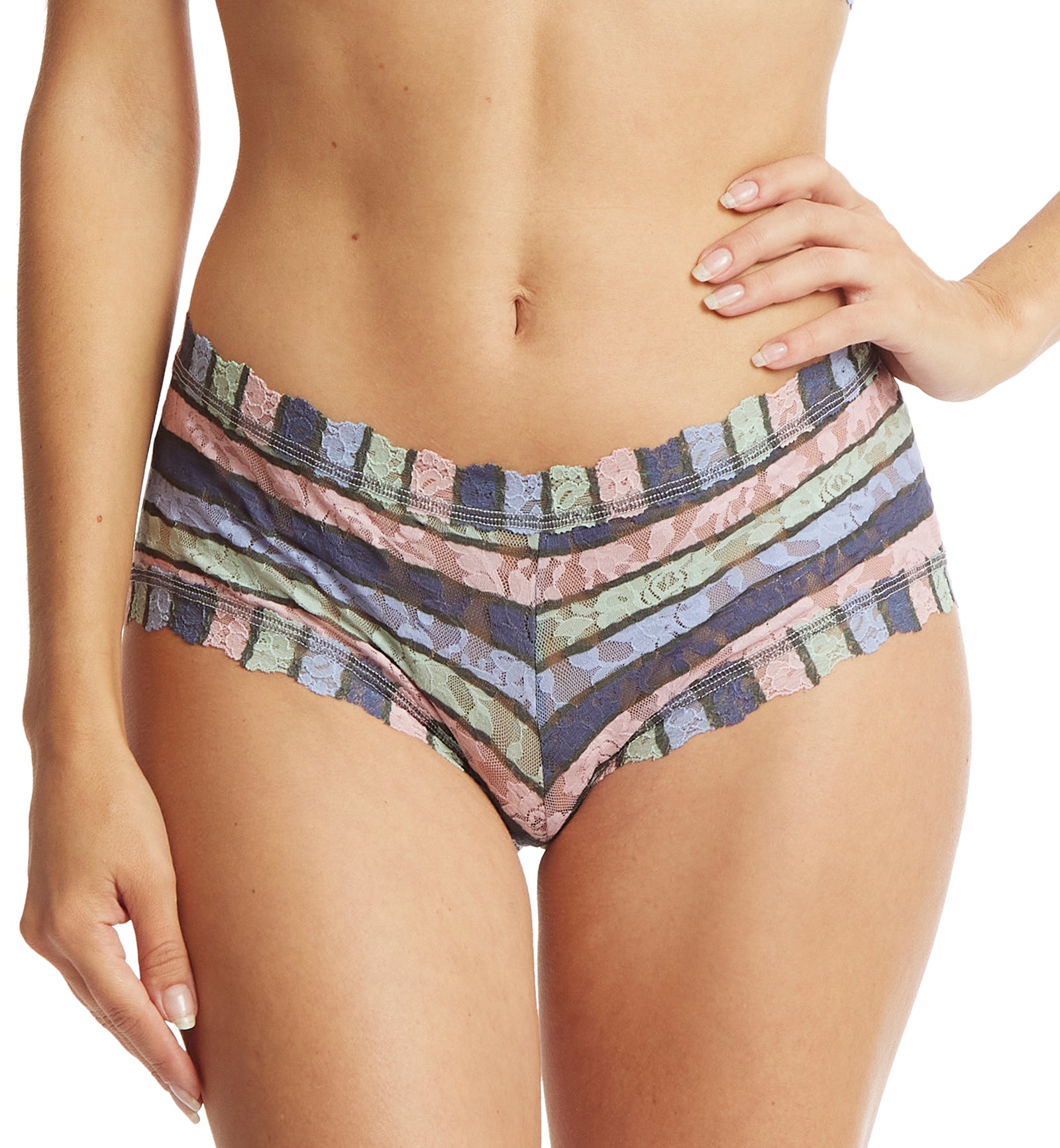 Hanky Panky Signature Lace Printed Boyshort (PR4812P),XS,Amalfi Coast - Amalfi Coast,XS