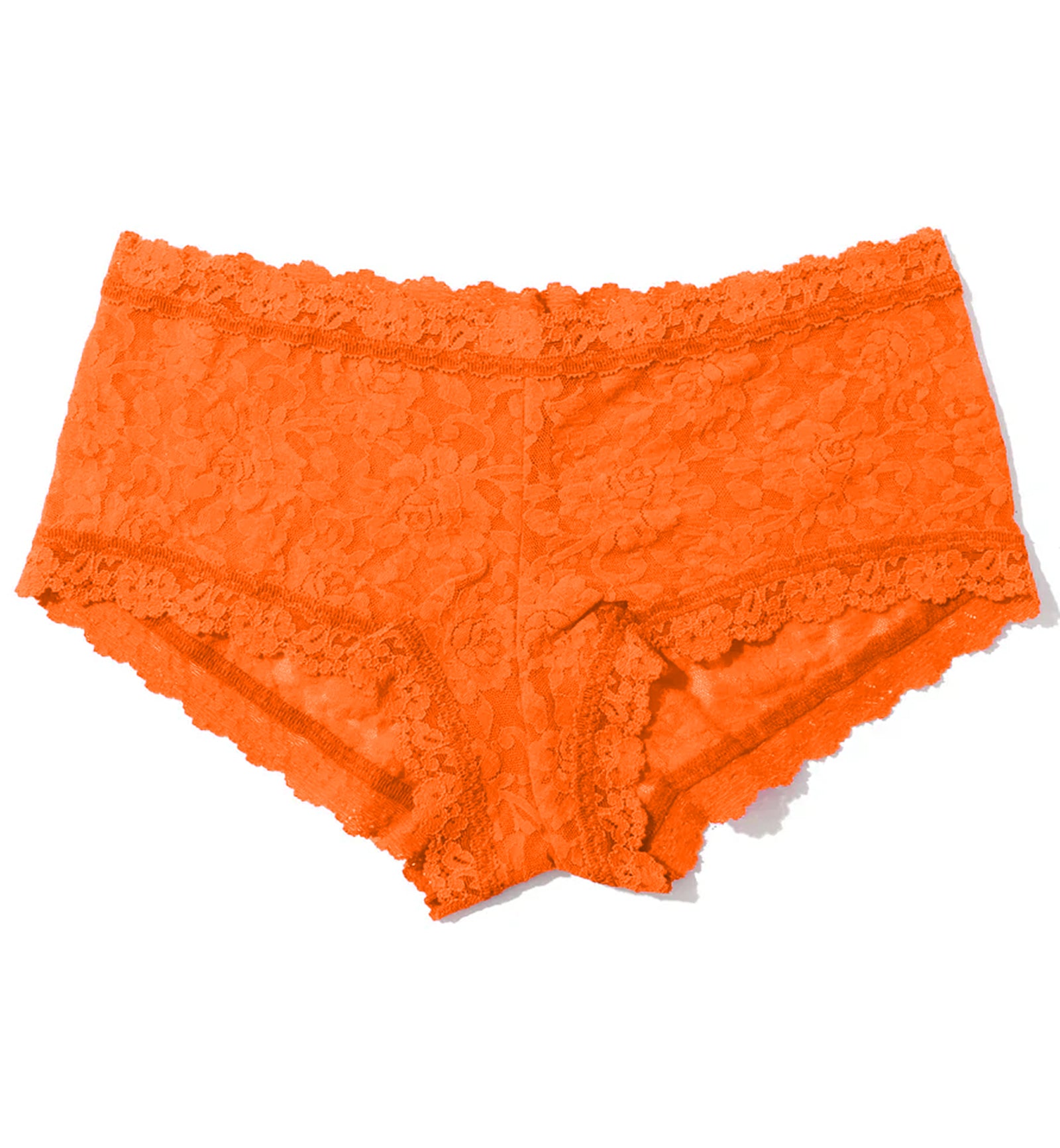 Hanky Panky Signature Lace Boyshort (4812P),XS,Satsuma Orange - Satsuma Orange,XS