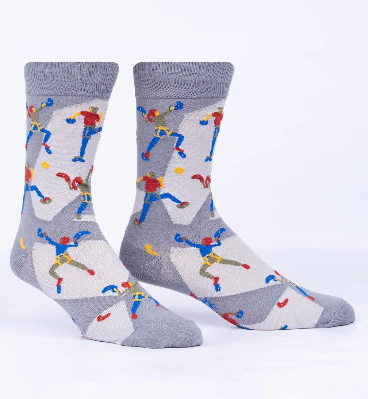 SOCK it to me Men's Crew Socks (MEF0583),Sock Climbing - Sock Climbing,One Size