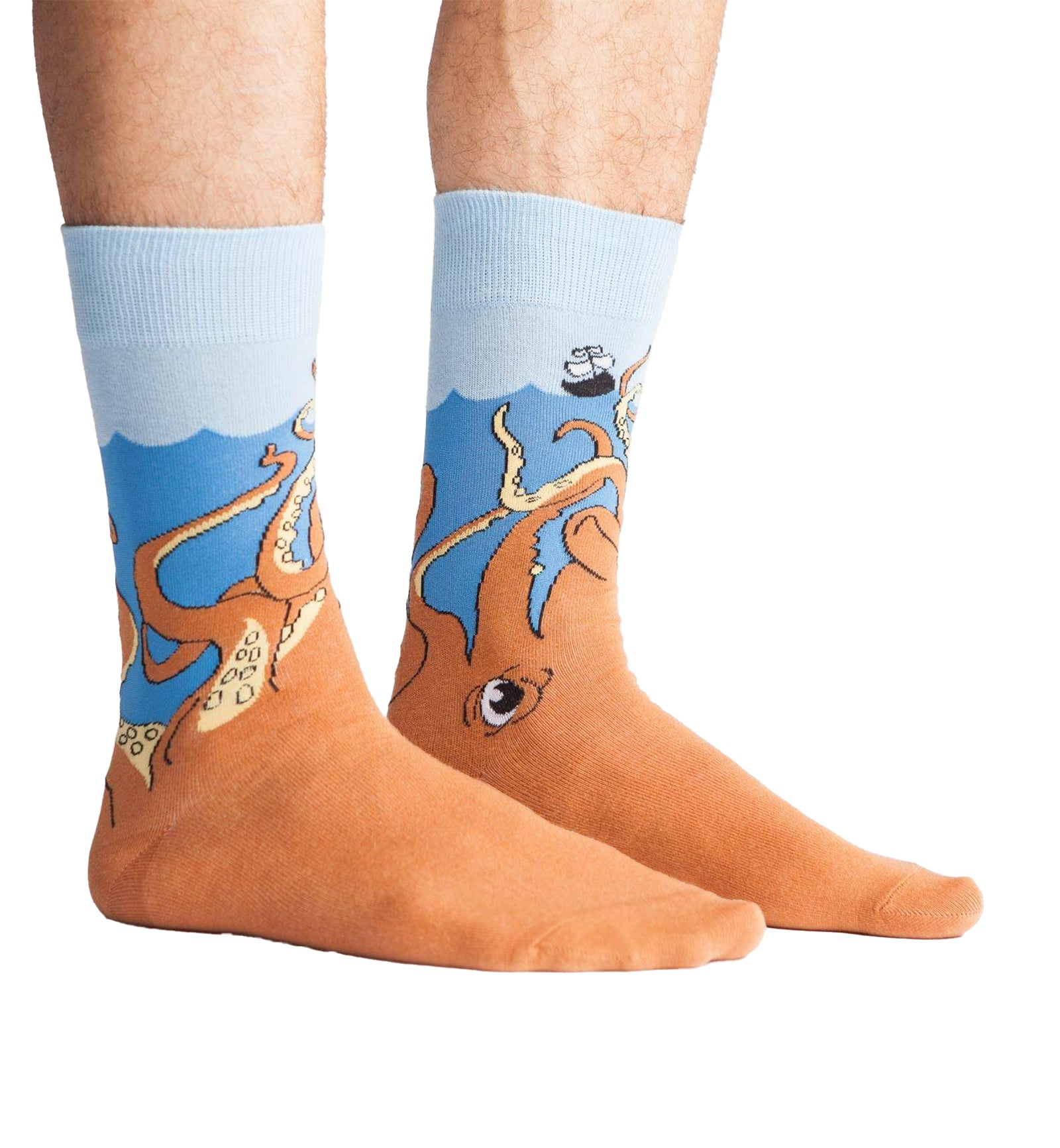 SOCK it to me Men's Crew Socks (mef0059),Squid-o - Squid-o,One Size