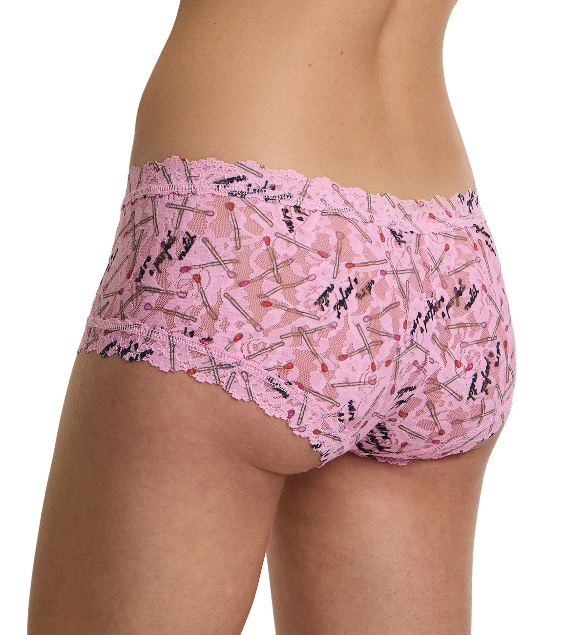 Hanky Panky Signature Lace Printed Boyshort (PR4812P),XS,Perfect Match - Perfect Match,XS