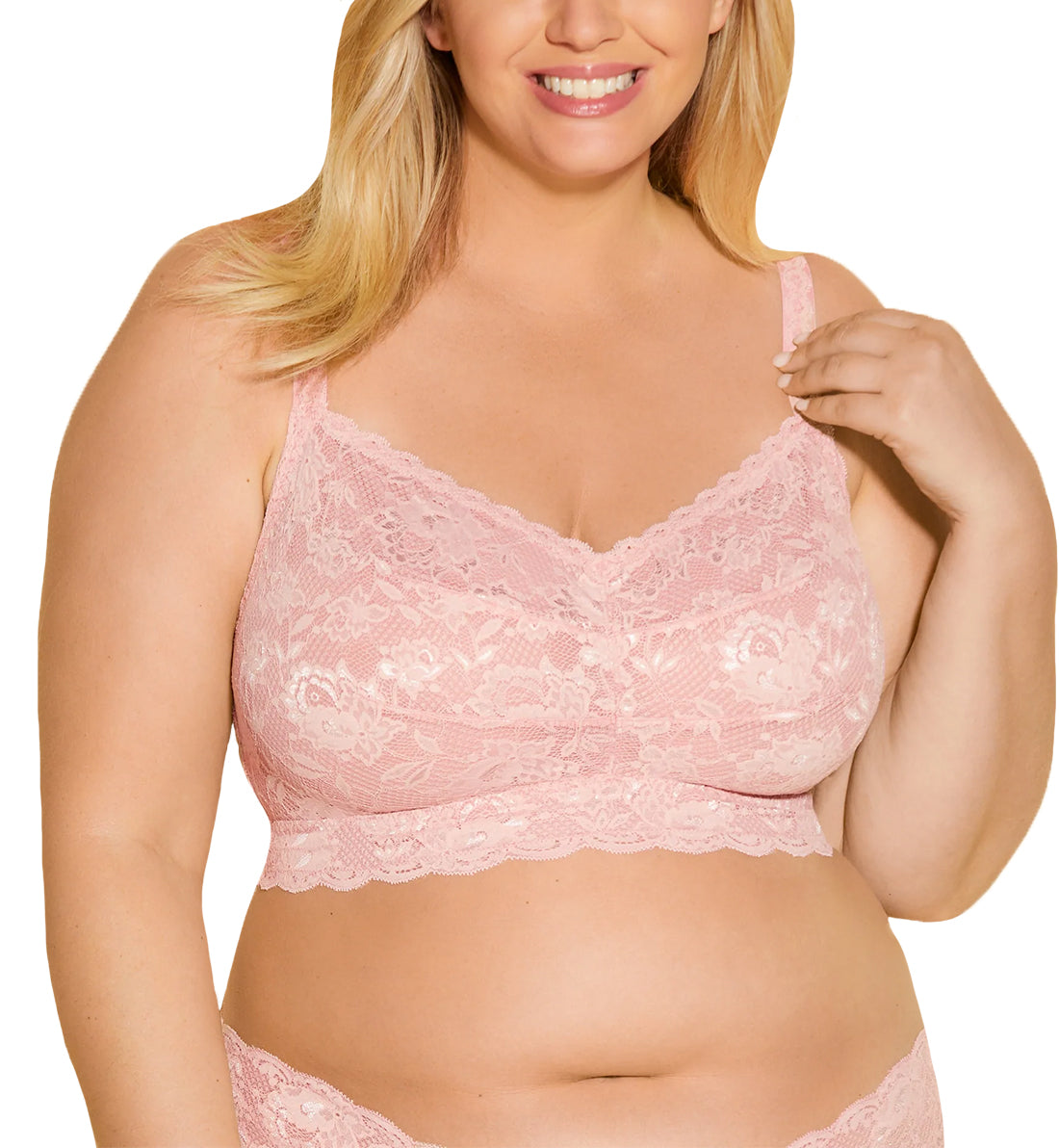Cosabella NSN ULTRA CURVY Sweetie Bralette (NEVER1321),XS,Jaipur Pink - Jaipur Pink,XS