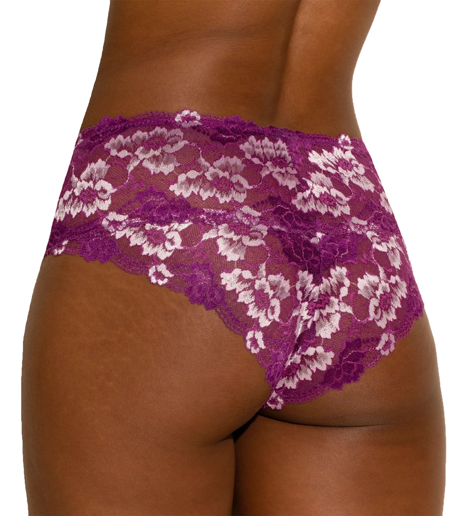 Cosabella Savona High Waist Brief Panty (SAVON0562),Small,Swiss Beet/White - Swiss Beet/White,Small