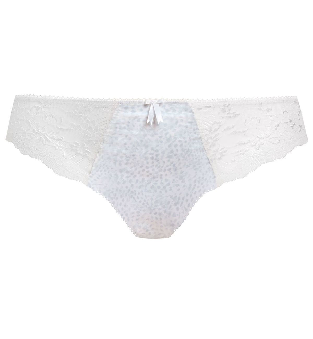 Elomi Morgan Stretch Lace Matching Panty Brief (4115),Medium,White - White,Medium