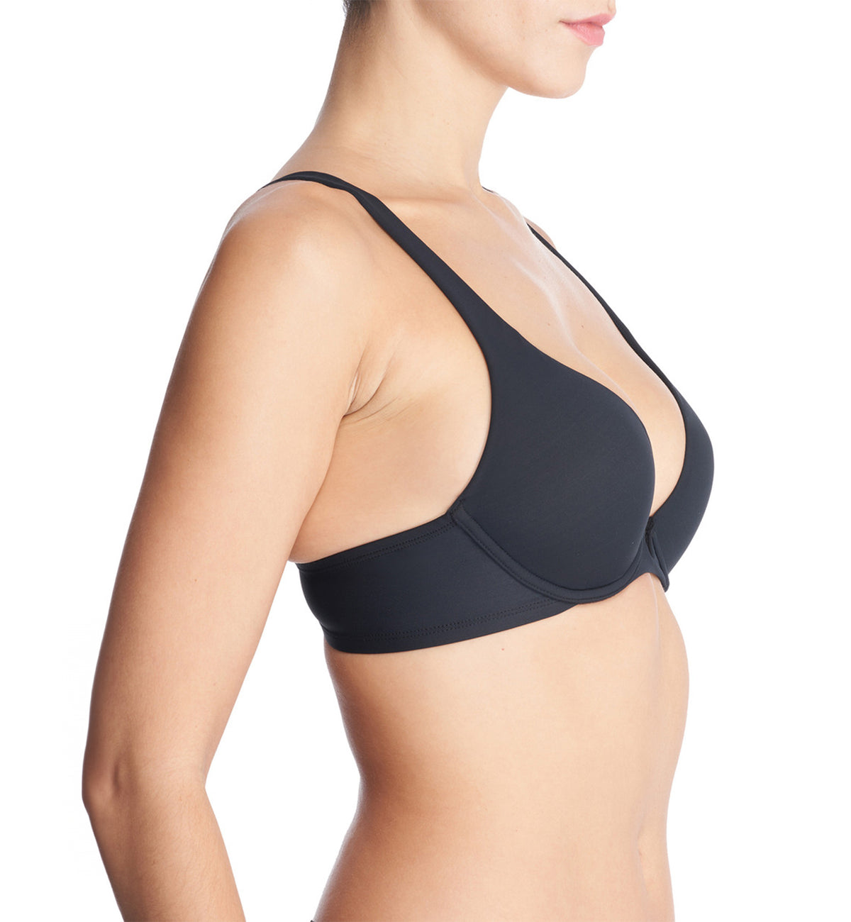 Natori Verge Convertible Plunge Contour Underwire Bra (722326),30D,Black - Black,30D