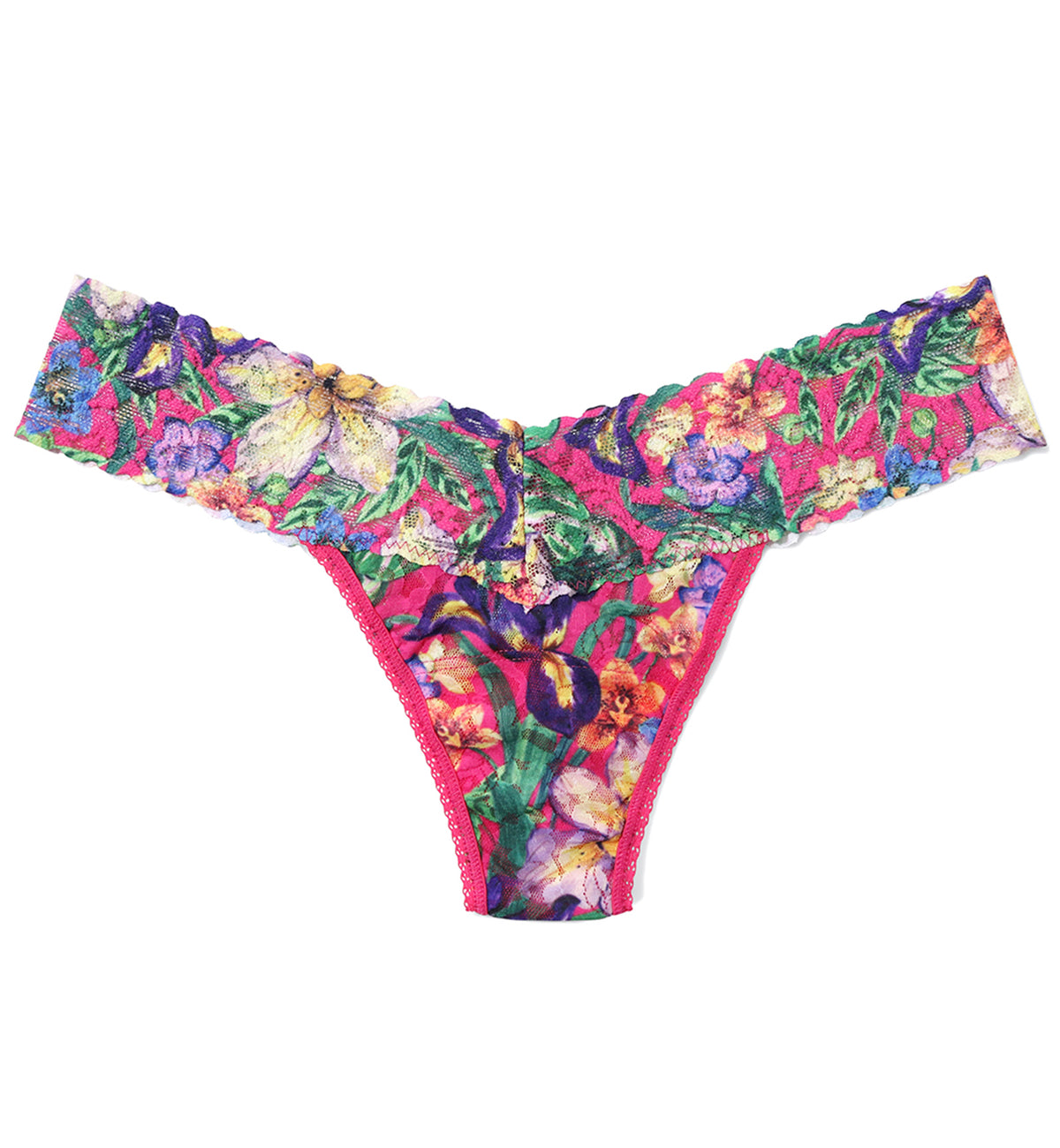 Hanky Panky Signature Lace Printed Low Rise Thong (PR4911P),Radiant - Radiant,One Size