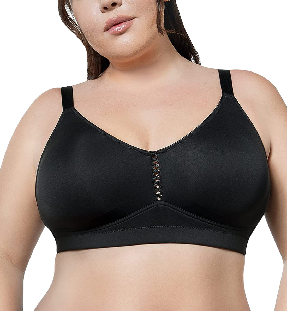 Parfait Erika Seamless Bralette (P5861),32C,Black - Black,32C