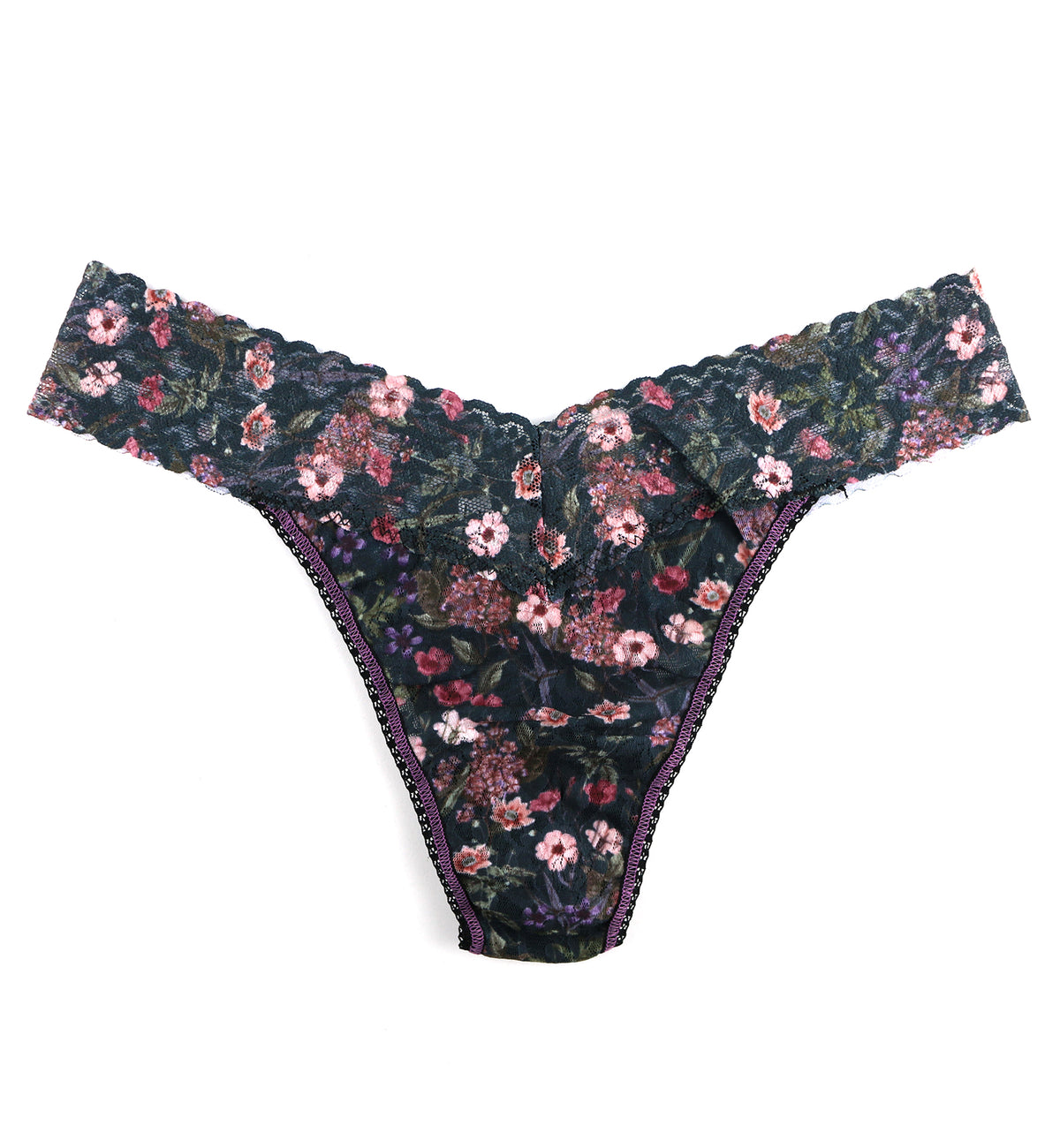 Hanky Panky Signature Lace Printed Original Rise Thong (PR4811P),Myddleton Gardens - Myddleton Gardens,One Size