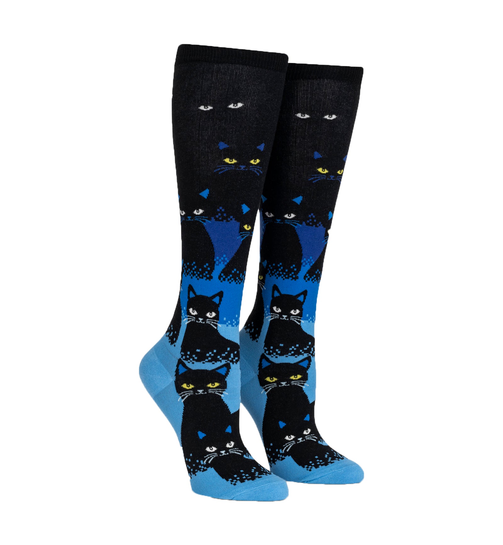 SOCK it to me Unisex Knee High Socks (F0643),Cats in the Dark - Cats in the Dark,One Size