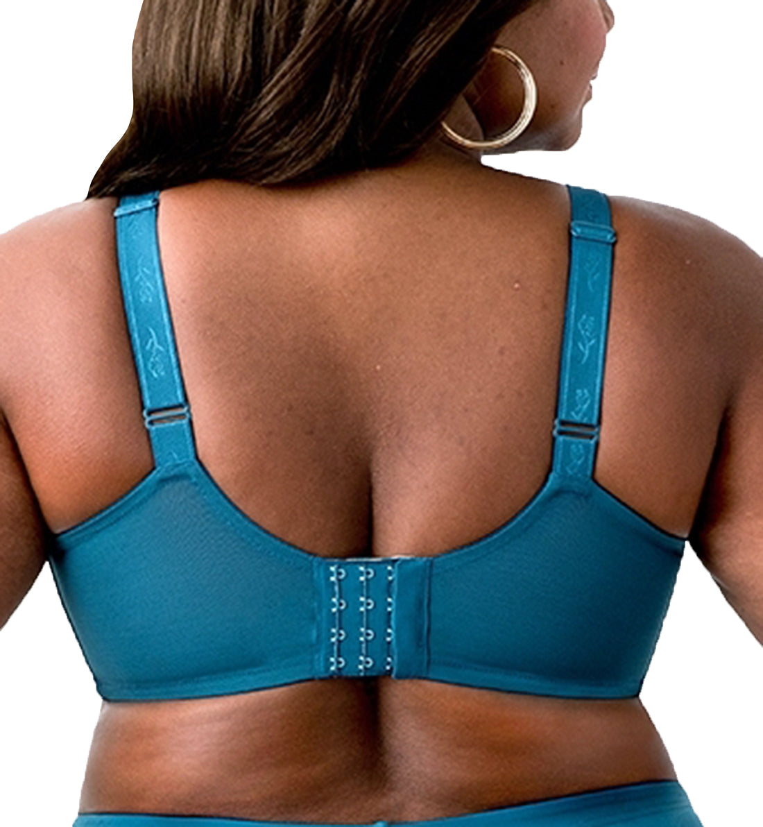 Elila Isabella Stretch Lace Full Coverage Underwire Bra (2311),34I,Teal - Teal,34I