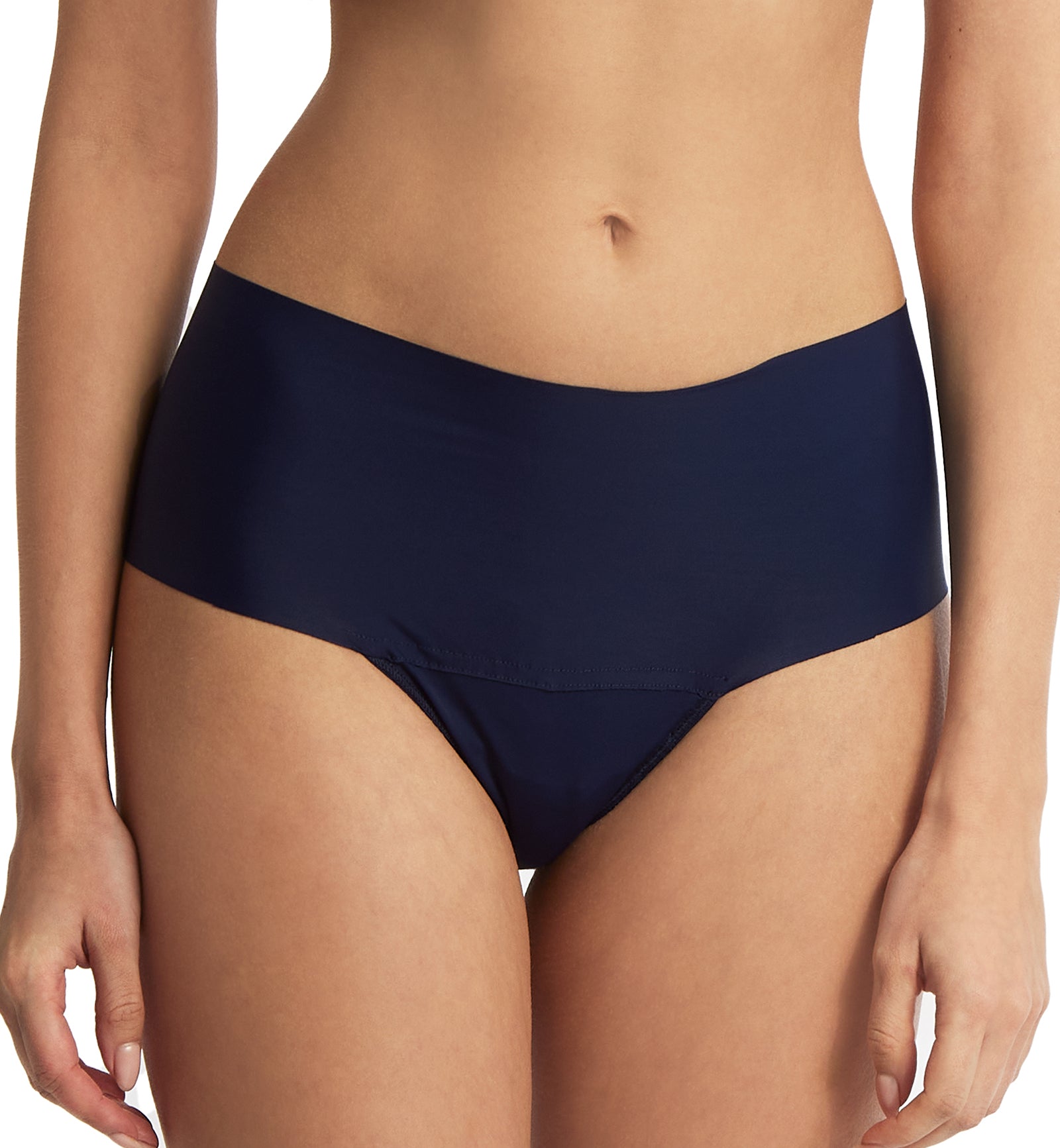 Hanky Panky BreatheSoft Hi-Rise Thong (6J1921B),Small,Blackberry Crumble - Blackberry Crumble,Small