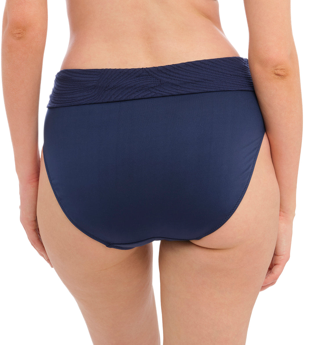 Fantasie Ottawa Fold High Waist Swim Brief (6497),Small,Ink - Ink,Small