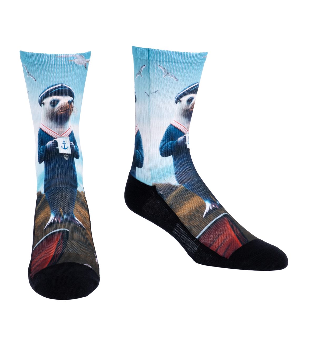 SOCK it to me Athletic Printed Performance Crew Socks (AP0013),Knot Your Average Sailor - Knot Your Average Sailor,One Size