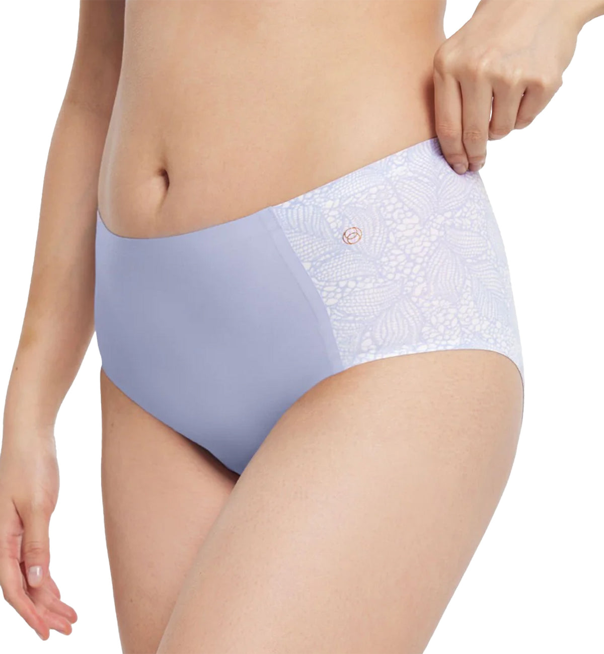 Evelyn & Bobbie High-Waisted Retro Bikini Panty (1704),US 0-14,Moonstone Lace - Moonstone Lace,US 0-14