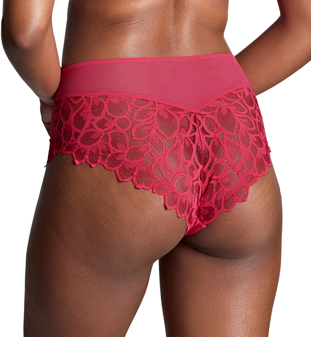 Panache Allure Deep Brief (10764),Small,Raspberry - Raspberry,Small