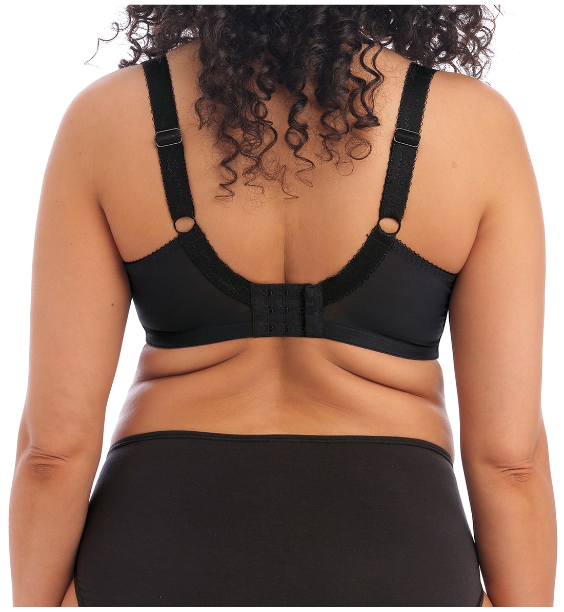 Elomi Morgan Stretch Lace Banded Underwire Bra (4111),32GG,Black - Black,32GG