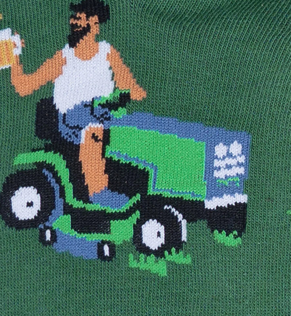 SOCK it to me Men's Crew Socks (MEF0566),My Other Car is a Lawnmower - My Other Car is a Lawnmower,One Size