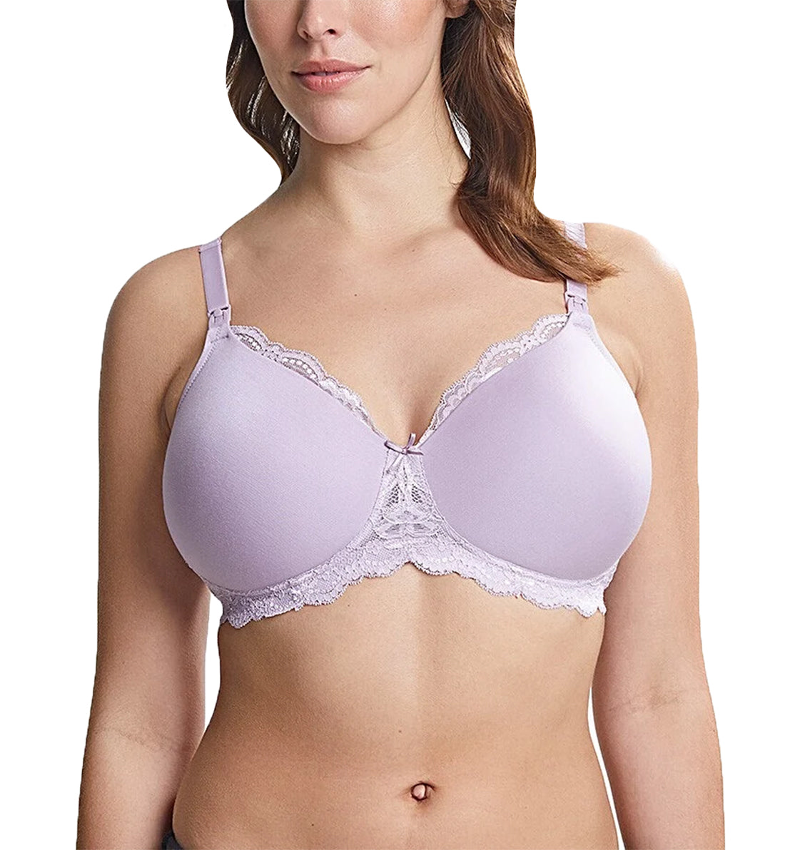 Royce Indie Non-wire Molded Nursing Bra (1401),32D,Lilac - Lilac,32D