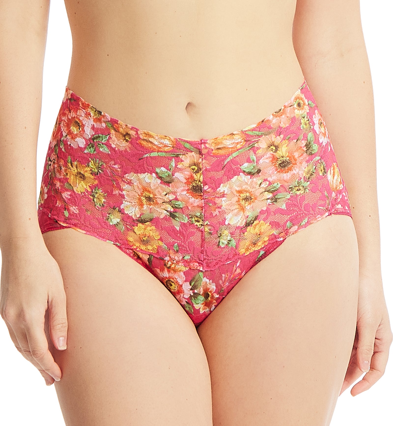 Hanky Panky Retro Lace Printed V-kini (PR9K2124),Small,La Vida Loca - La Vida Loca,Small