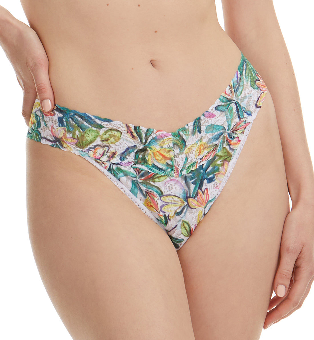 Hanky Panky Signature Lace Printed Original Rise Thong (PR4811P),Palm Springs - Palm Springs,One Size