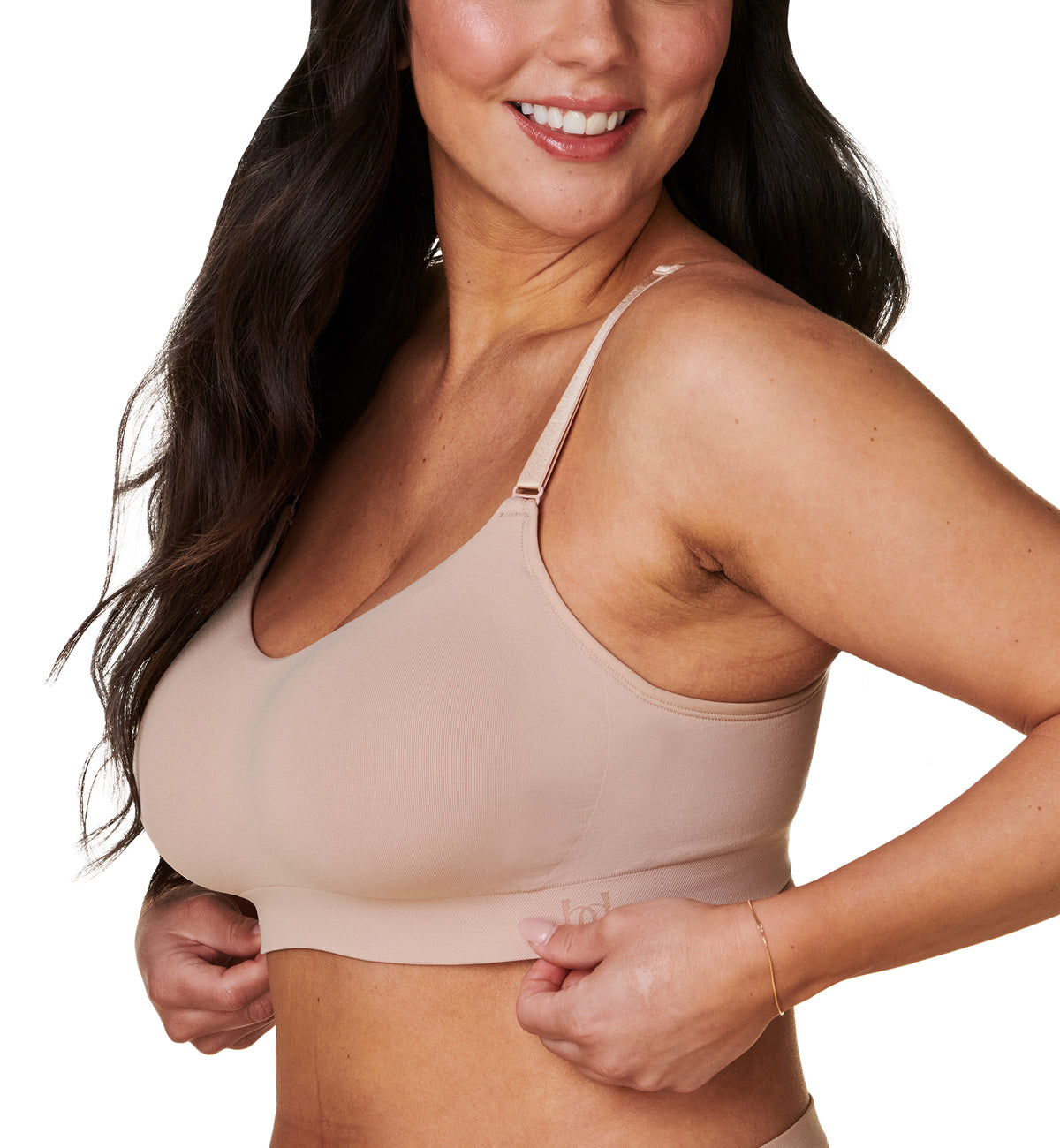 BRAVADO! DESIGNS Intrigue Everyday Balconette Wire-Free Bra (11058),Small,Cameo - Cameo,Small