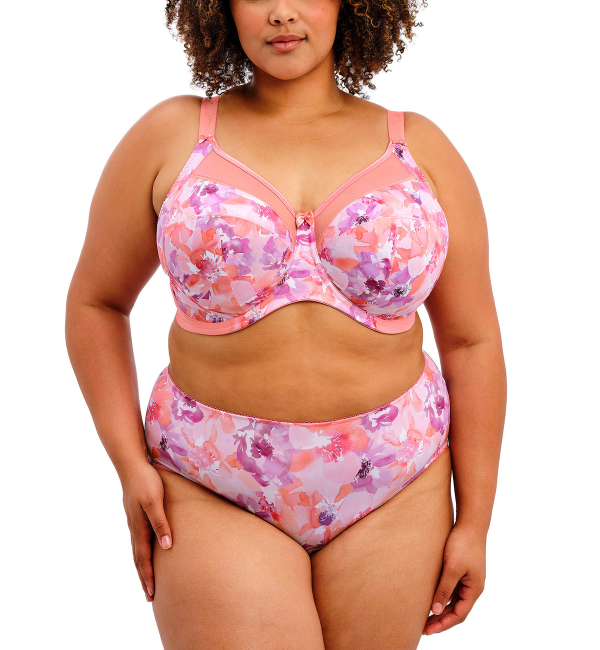 Goddess Kayla Support Underwire Bra (6162),34I,Coral Petal - Coral Petal,34I