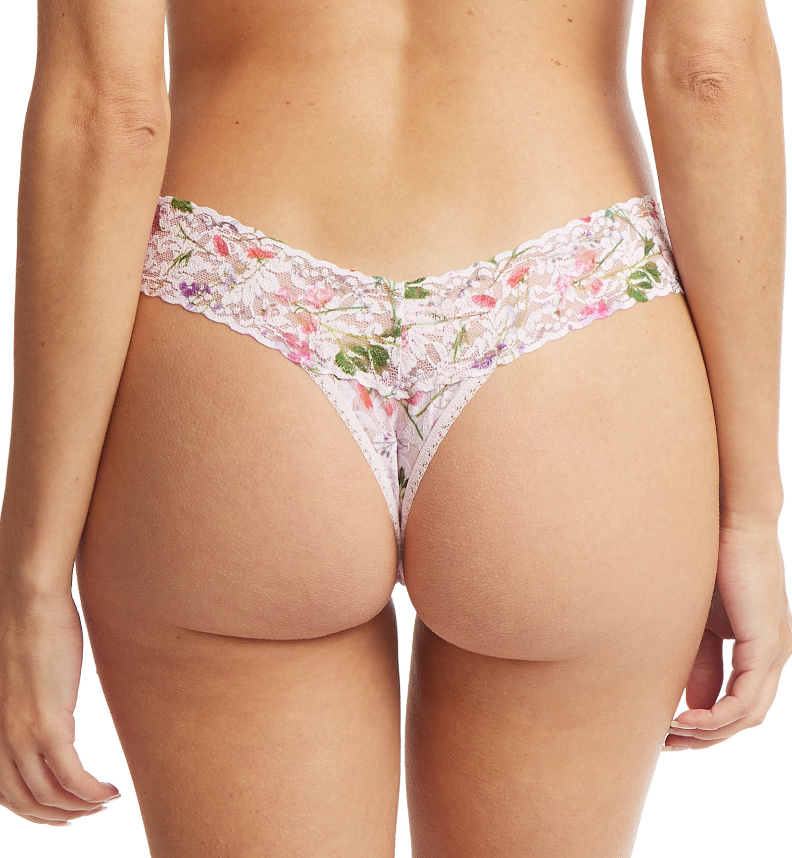Hanky Panky Signature Lace Printed Low Rise Thong (PR4911P),Rise and Vines - Rise and Vines,One Size