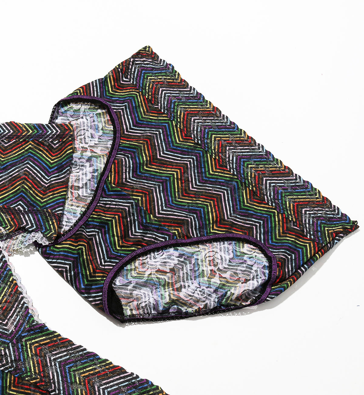 Hanky Panky Signature Lace Printed French Brief (PR461),Small,Up All Night - Up All Night,Small