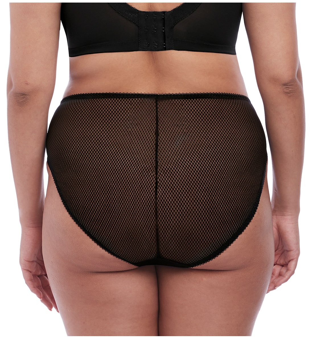 Elomi Charley Matching High Leg Brief (4386),Medium,Black - Black,Medium