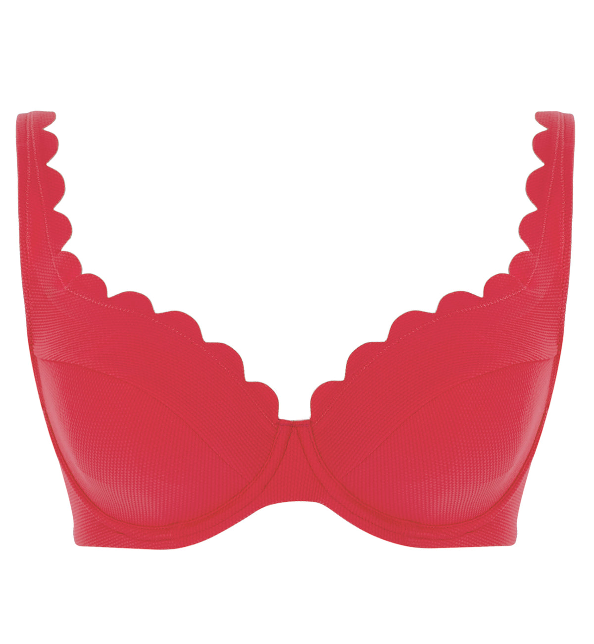 Panache Spirit Lauren Plunge Underwire Bikini Top (SW1784),28F,Red - Red,28F