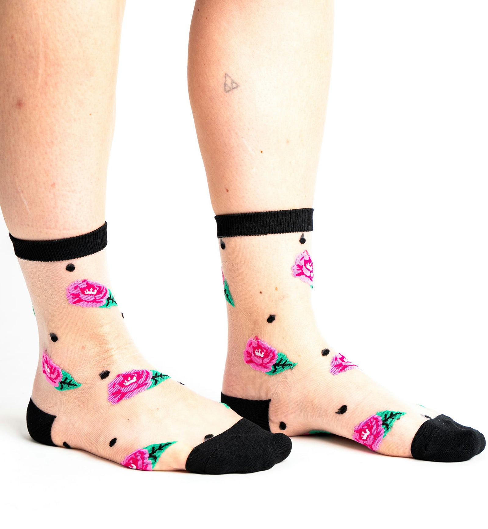 SOCK it to me Sheer Crew Socks (H0004-1),Will You Accept This Rose (Clear) - Will You Accept This Rose (Clear),One Size