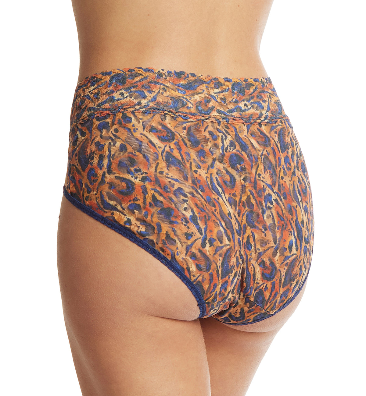 Hanky Panky Signature Lace Printed French Brief (PR461),Small,Wild About Blue - Wild About Blue,Small