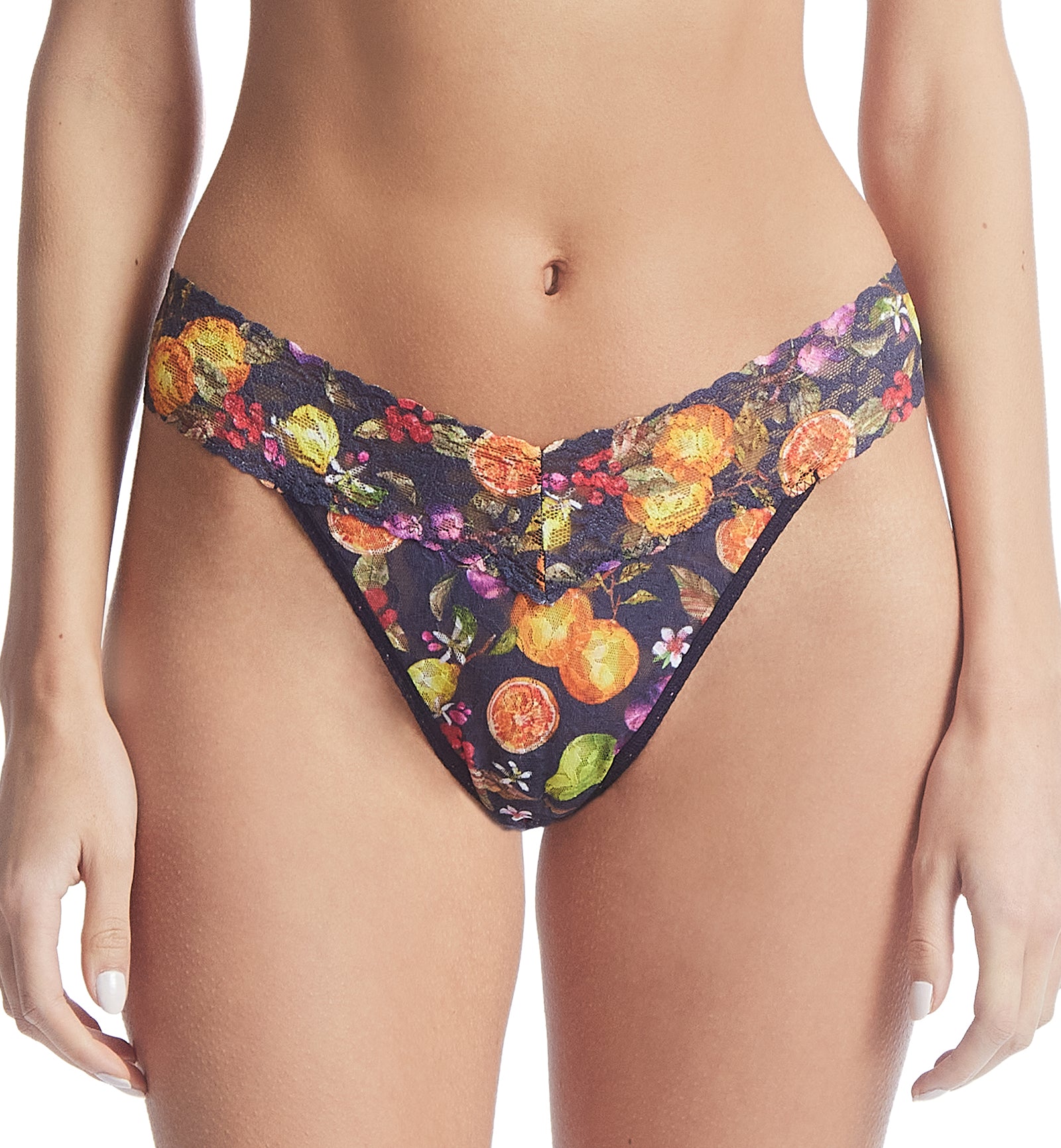 Hanky Panky Signature Lace Printed Original Rise Thong (PR4811P),Picnic for One - Picnic for One,One Size