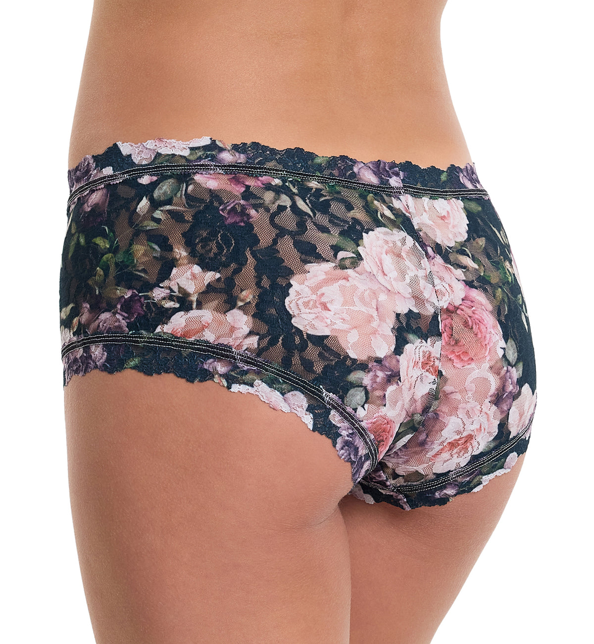 Hanky Panky Signature Lace Printed Boyshort (PR4812P),XS,Romantique - Romantique,XS