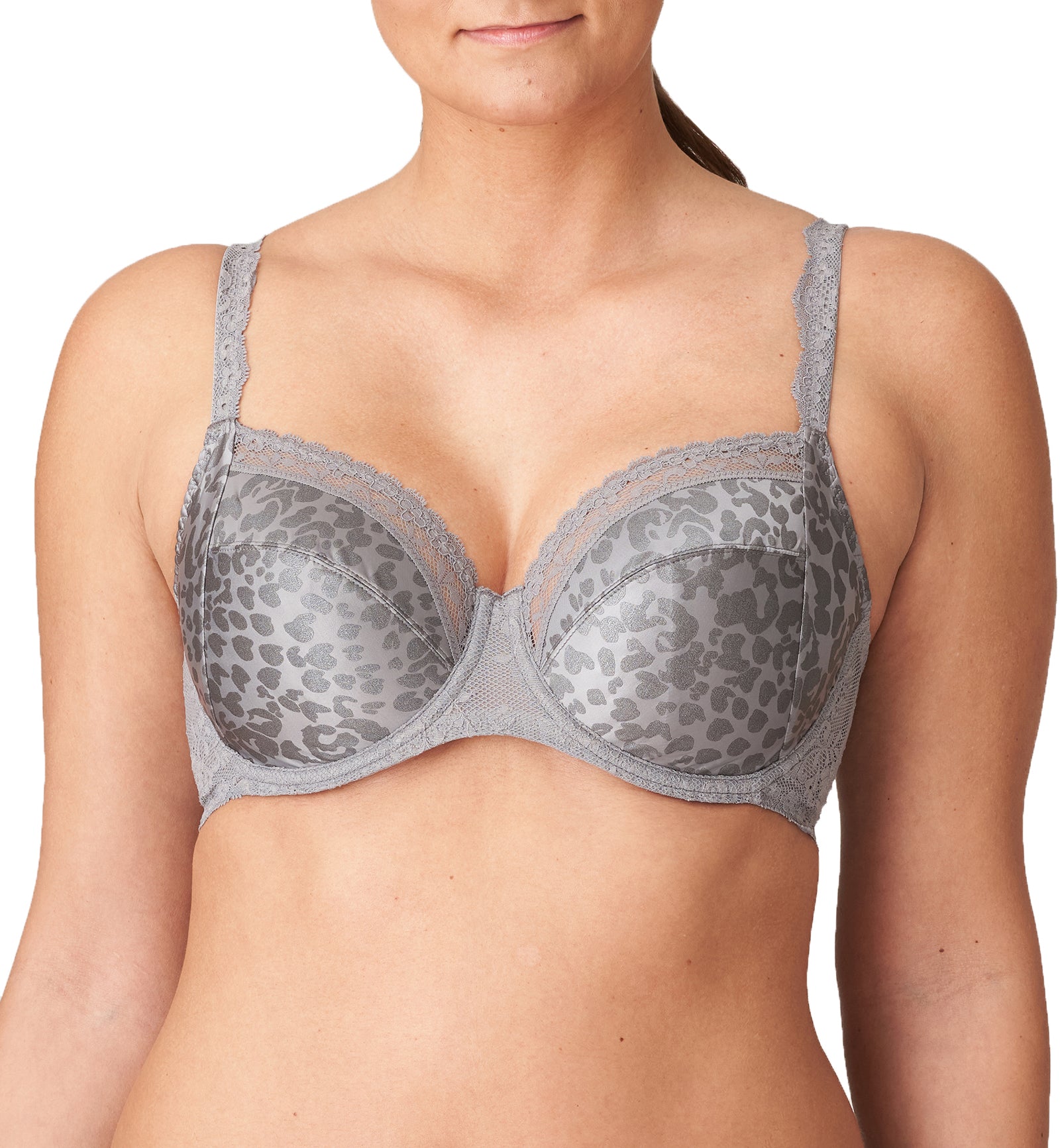 PrimaDonna Twist Cobble Hill Full Cup Underwire Bra (0142290),32F,Fifties Grey - Fifties Grey,32F
