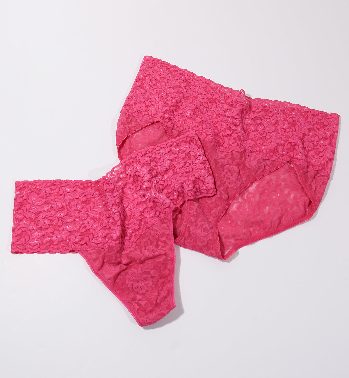 Hanky Panky Retro Lace V-kini (9K2124),Small,Dragon Fruit Pink - Dragon Fruit Pink,Small