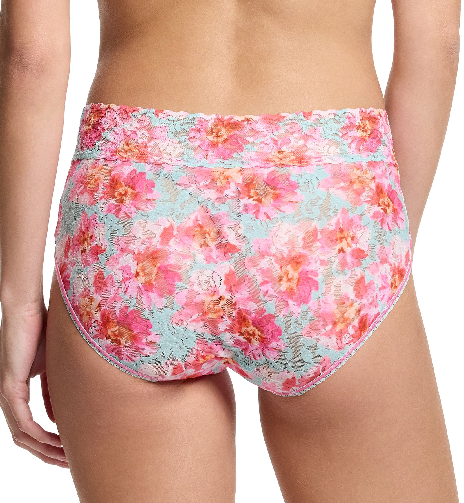Hanky Panky Signature Lace Printed French Brief (PR461),Small,First Bloom - First Bloom,Small
