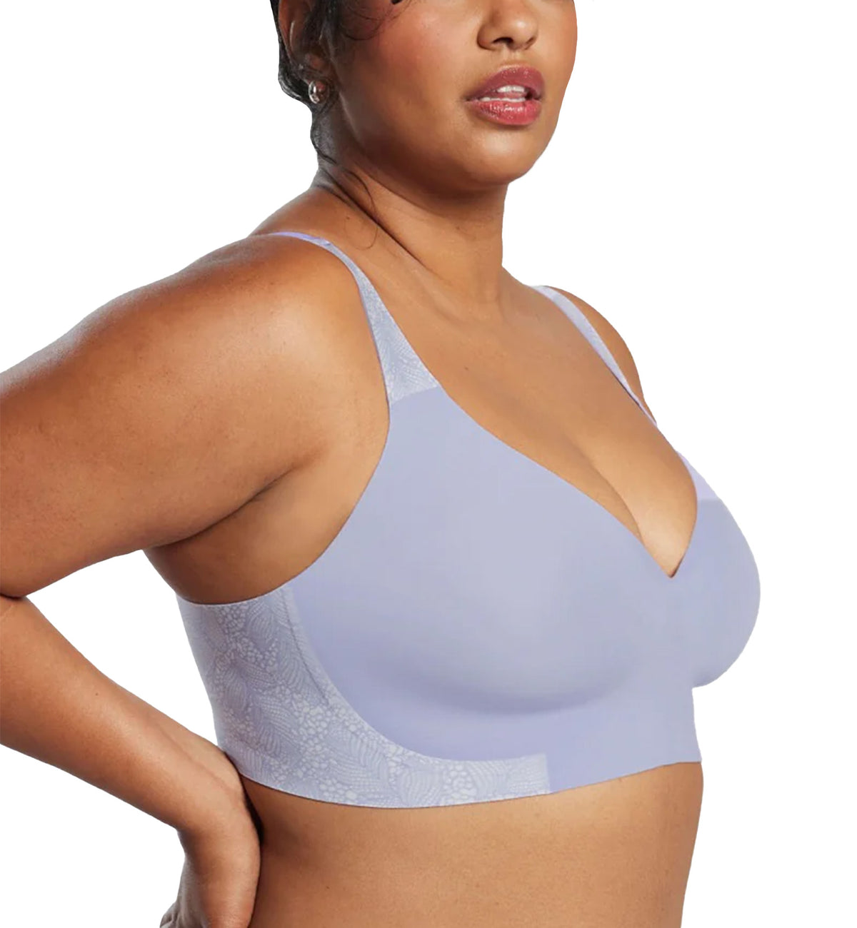 Evelyn & Bobbie Starlette Plunge Bralette (1842),XS,Moonstone Lace - Moonstone Lace,XS