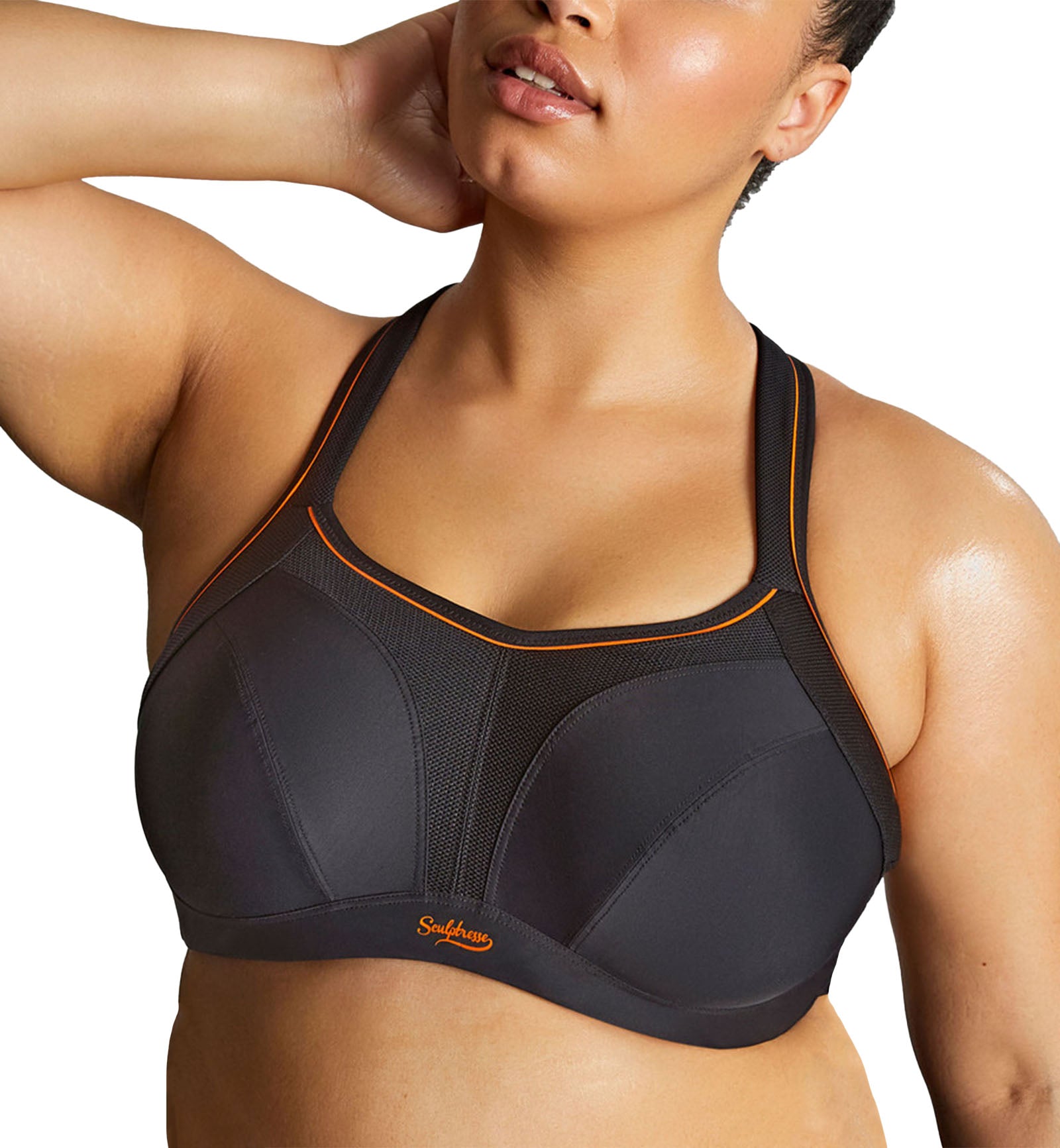 Sculptresse by Panache Activate Non-padded Underwire Sports Bra (9441),34G,Black - Black,34G