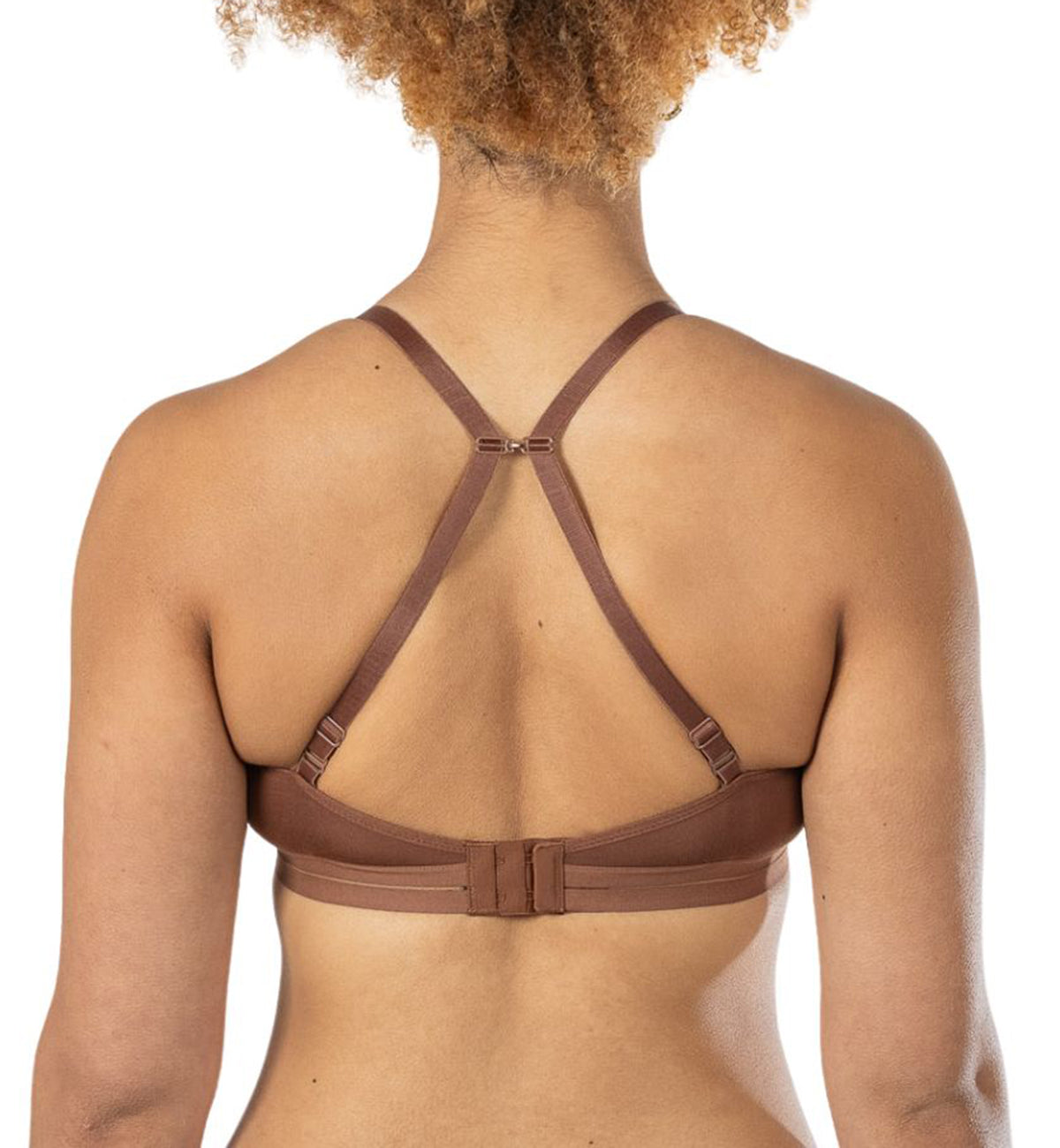 Royce Posie Non-Wire Convertible T-shirt Bra (8031),28B,Mocha - Mocha,28B