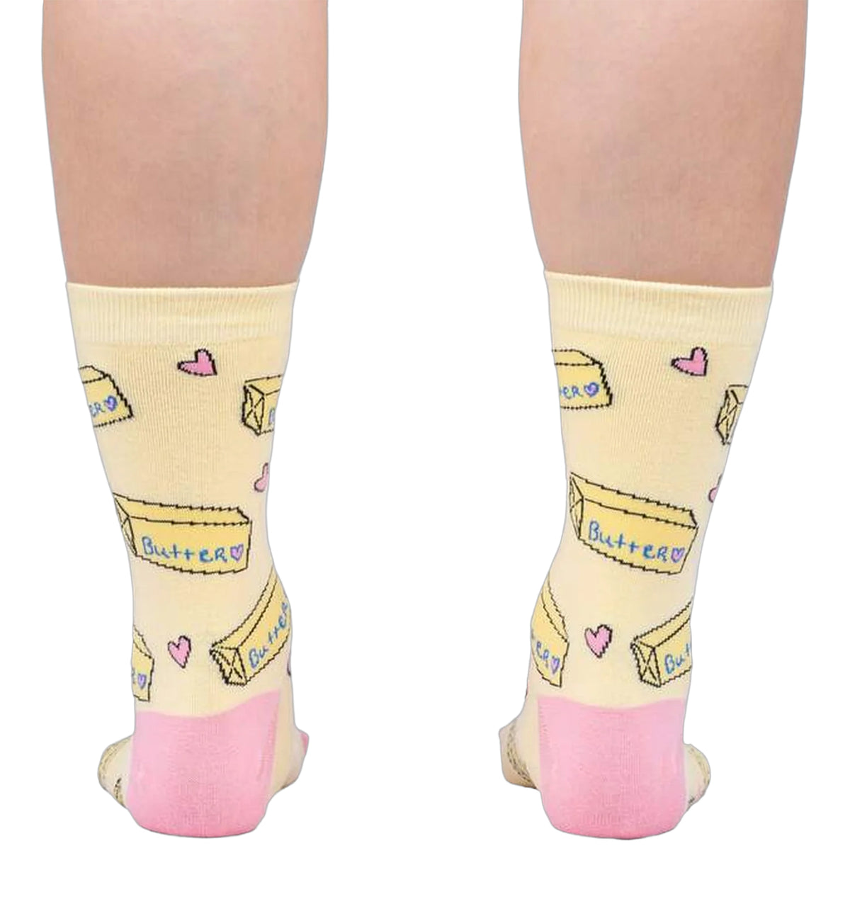 SOCK it to me Women's Crew Socks (W0433),Butter Me Up - Butter Me Up,One Size