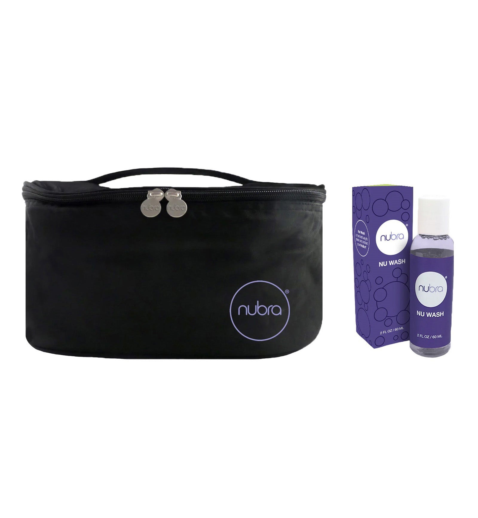 NuBra SE888 Seamless 2 Bra Travel Pack (TPD),Fair/Black,B Cup - Fair/Black,B Cup